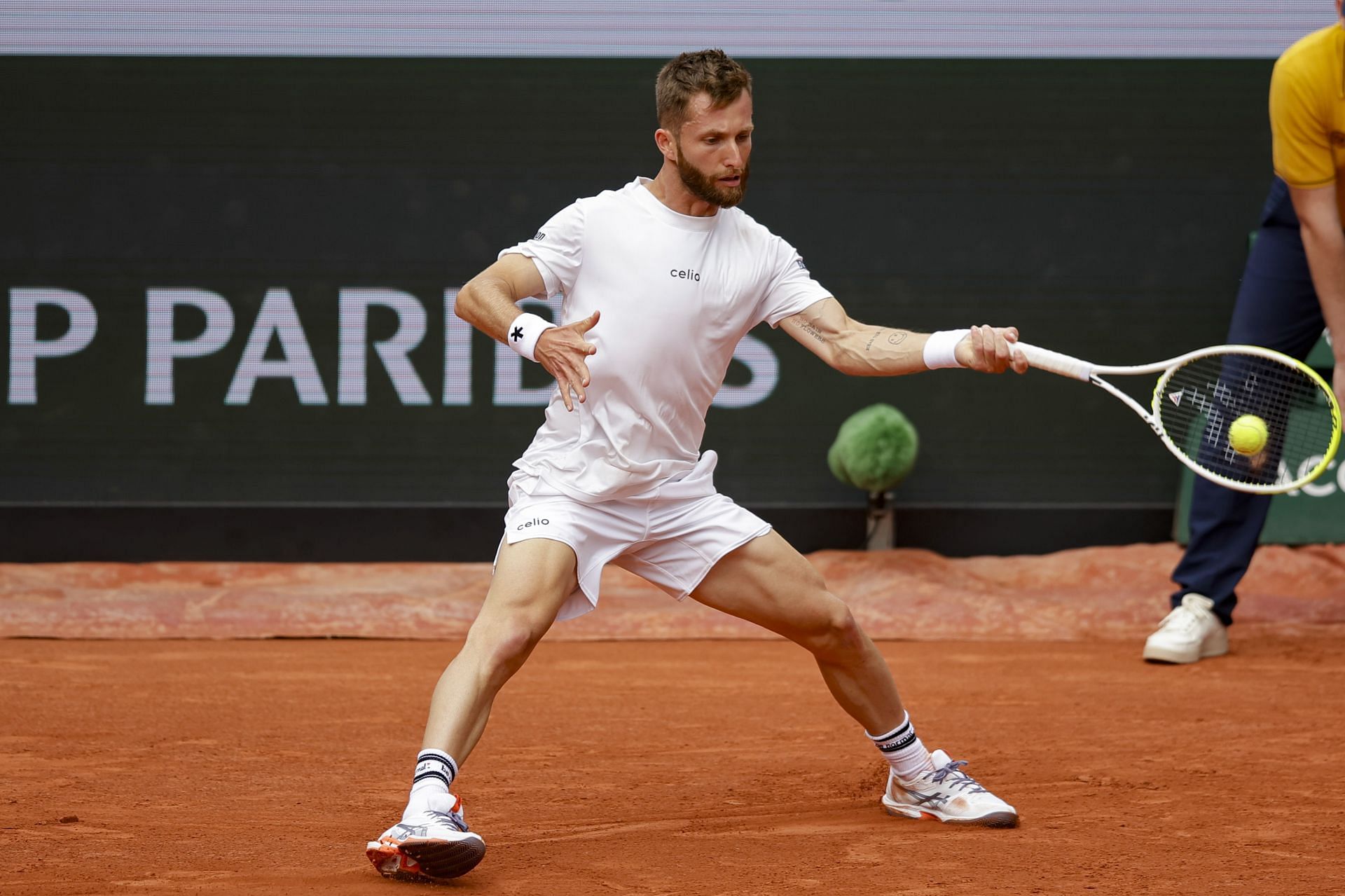 Corentin Moutet at the French Open 2025. (Photo: Getty)